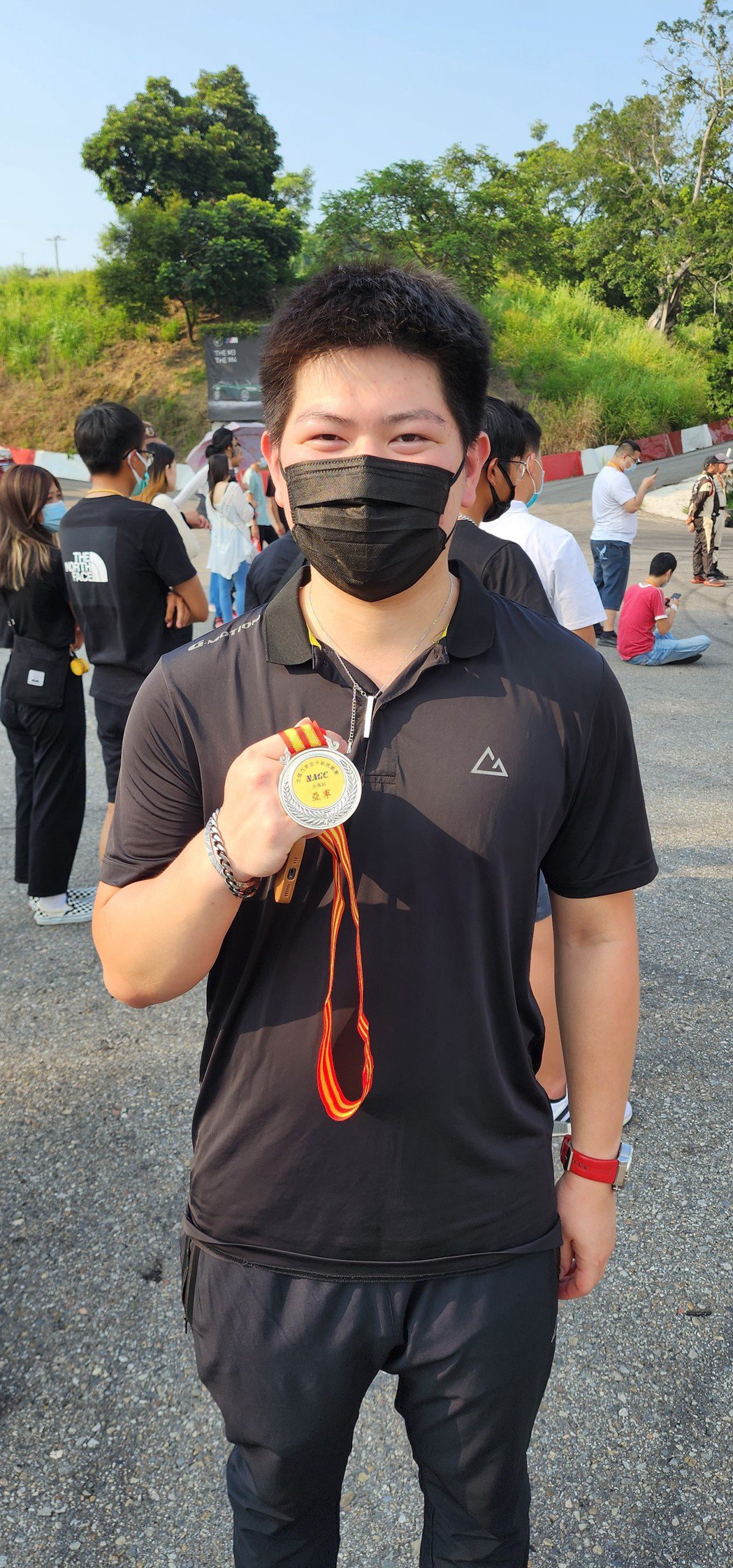 東南科技大學機械工程系任弘育選手獲得大專組亞軍、後驅組季軍。 東南科大/提供 This is an image